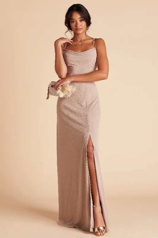 Ash Crepe Dress - Taupe