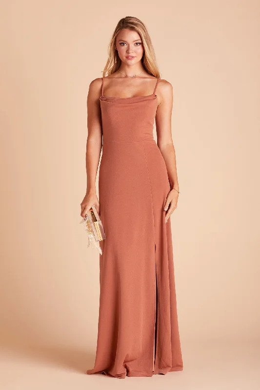 Ash Crepe Dress - Terracotta