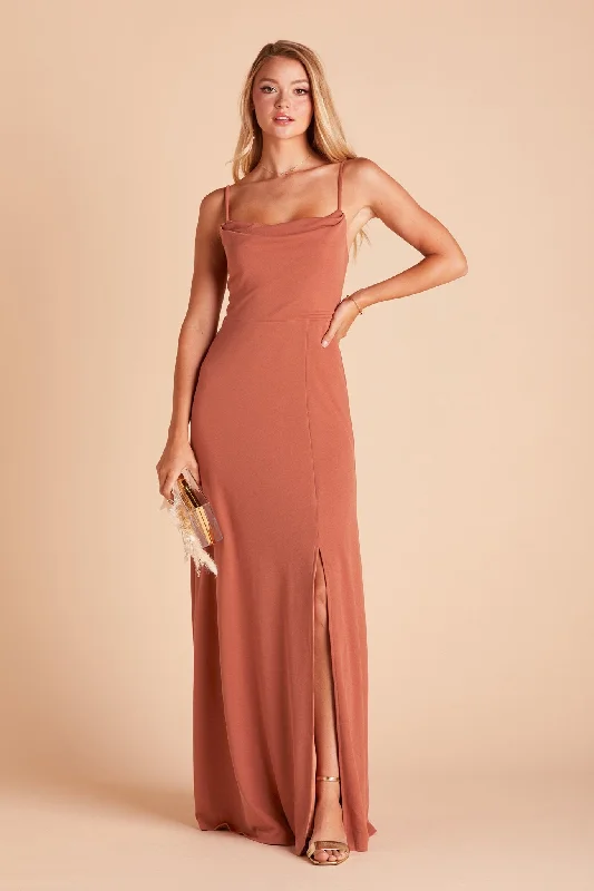 Ash Crepe Dress - Terracotta