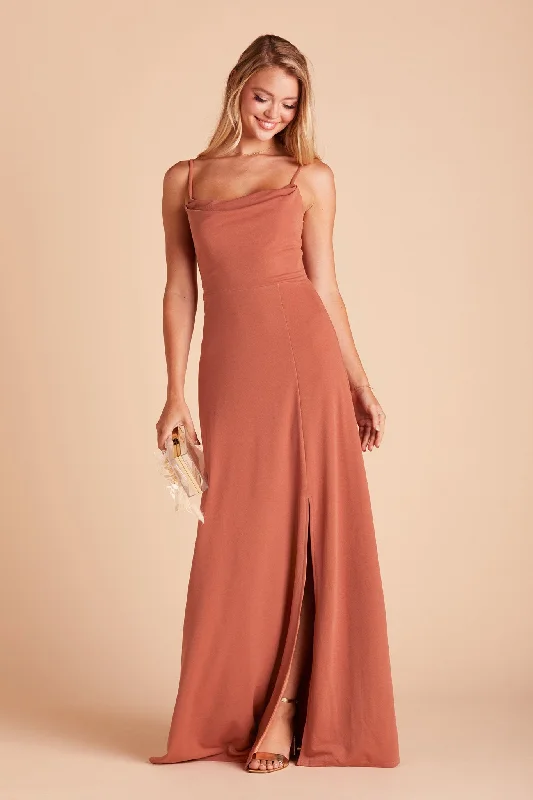 Ash Crepe Dress - Terracotta