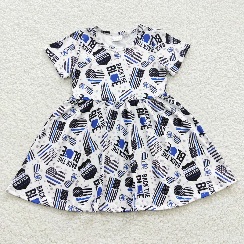 blue flag dress GSD0321