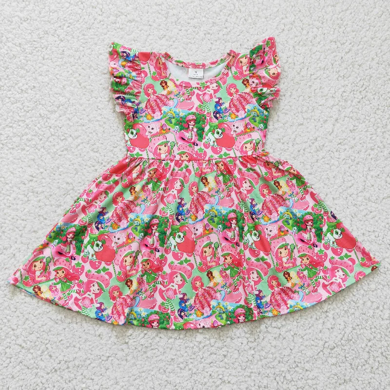 pink cartoon girl Dresses