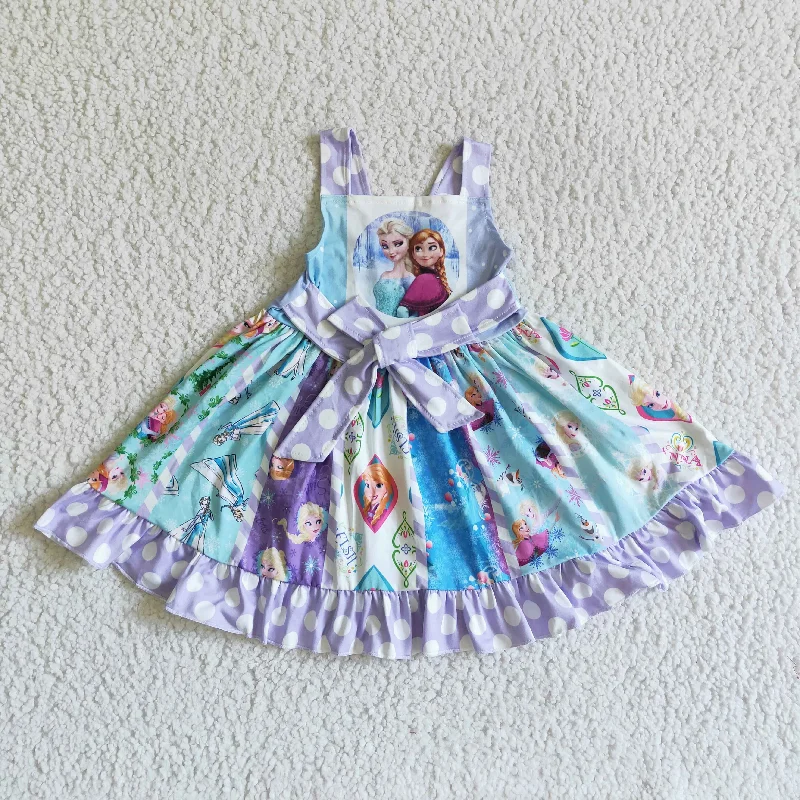 Cartoon Flutter sleeve Dress