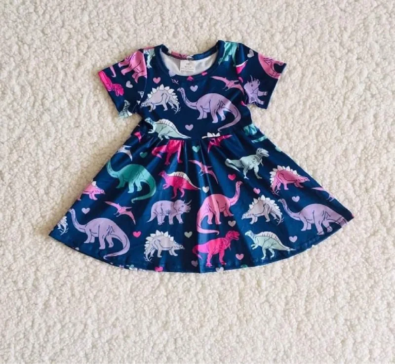 Dinosaur Girl short sleeve Dresses