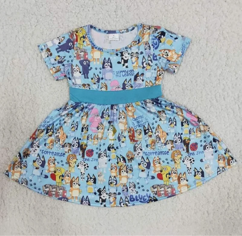 cartoon Girl short sleeve Dresses 的副本