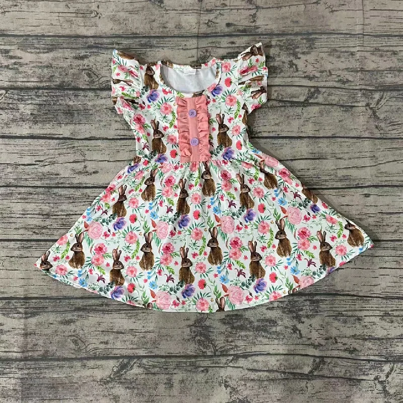 Easter rabbit Girl short sleeve Dresses