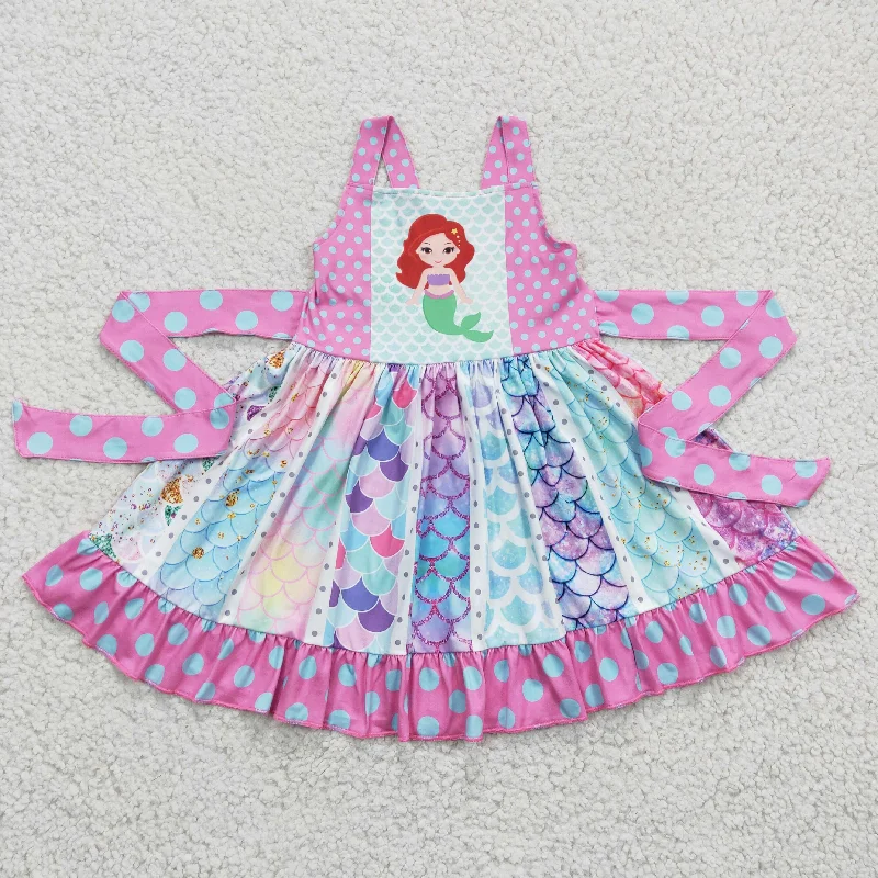 Cartoon Mermaid sleeveless Dress C1-8