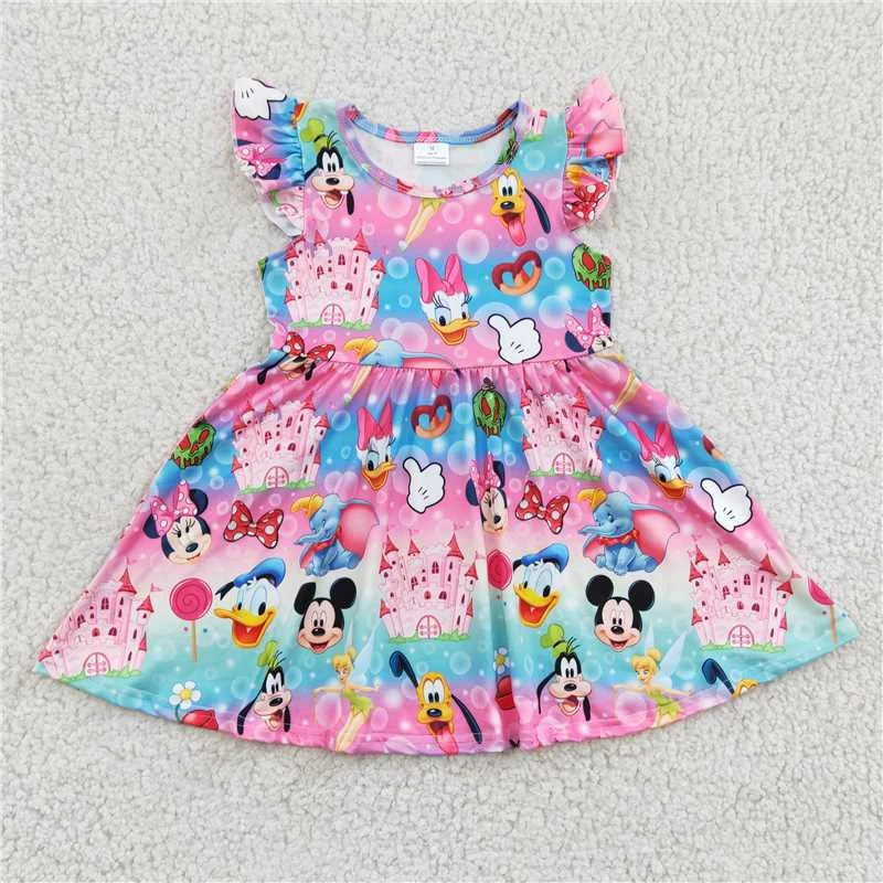 Cartoon Mickey sleeveless Dress Aa-12