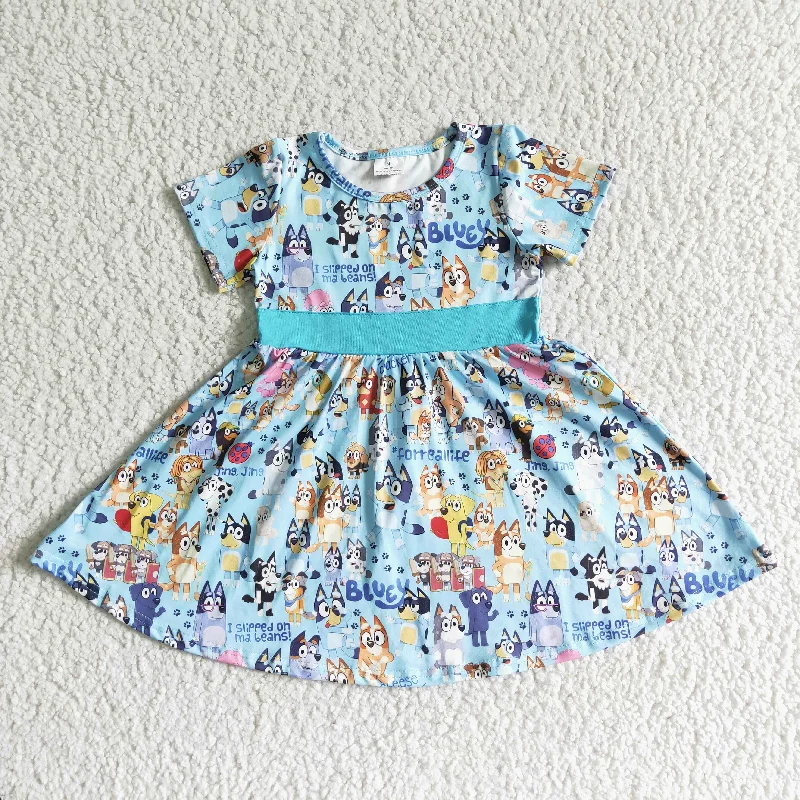 Cartoon short sleeve Dress B7-4