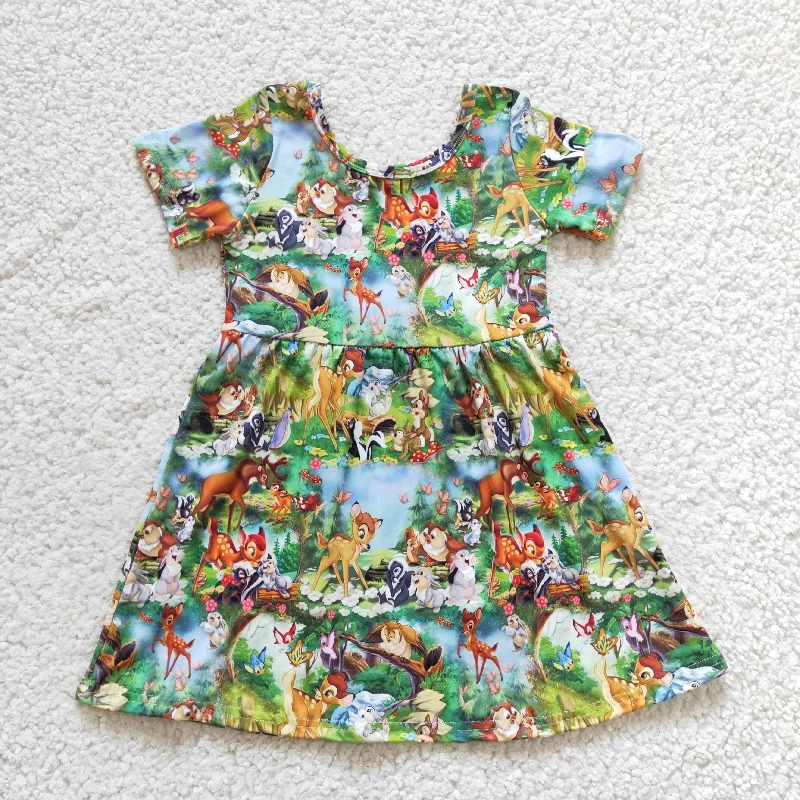 Cartoon short sleeve Dress