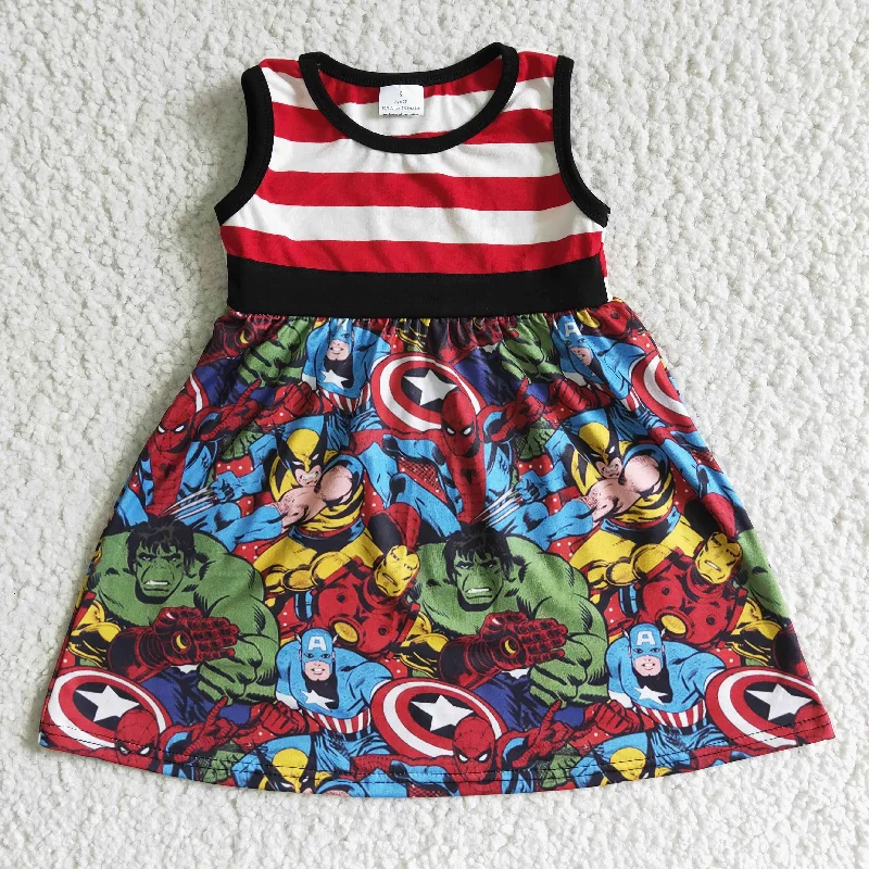 Cartoon sleeveless Dress A16-5