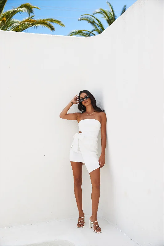 Dress It Up Mini Dress White