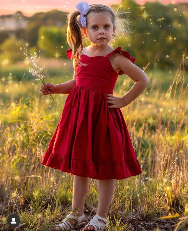 Faith Girls Red Christmas Dress