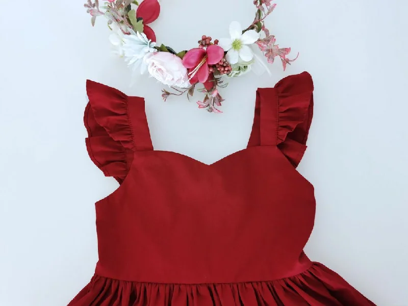 Faith Girls Red Christmas Dress