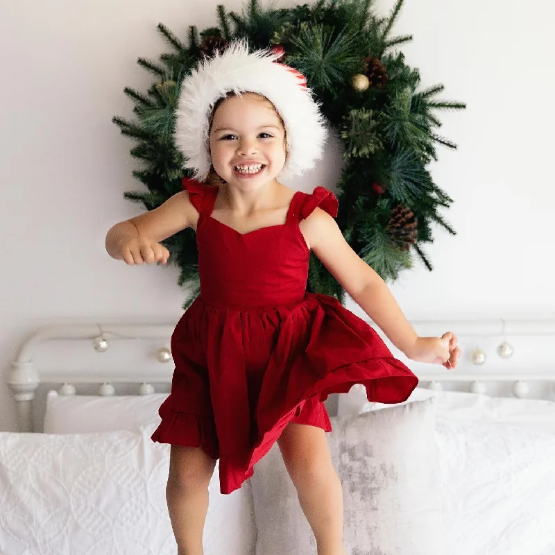 Faith Girls Red Christmas Dress