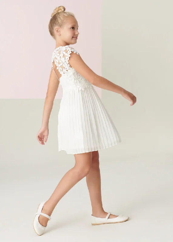 Guipur dress with back neckline - Mayoral