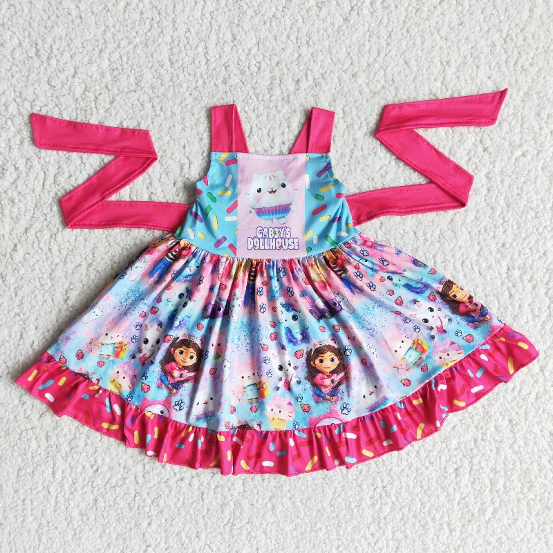 cartoon ruffle dress