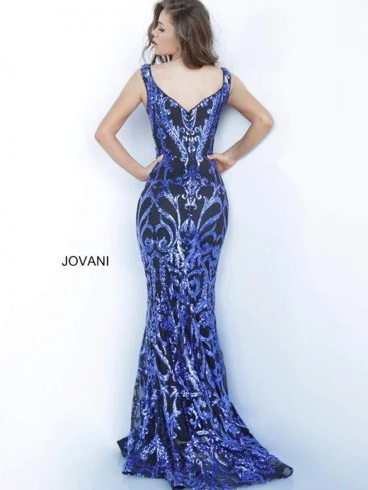 Jovani 63349 Long Formal Off Shoulder Prom Dress