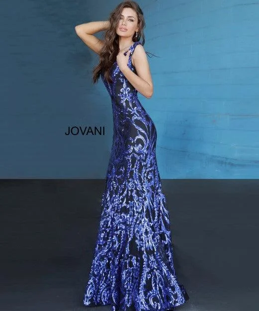 Jovani 63349 Long Formal Off Shoulder Prom Dress