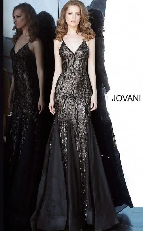 Jovani 3382 Trumpet Sequin Long Prom Dress