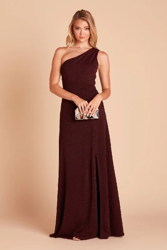 Kira Crepe Dress - Cabernet