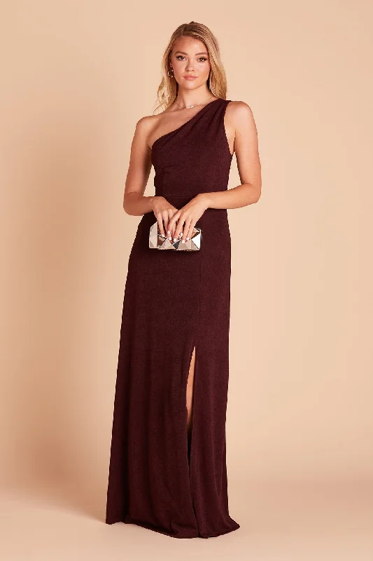 Kira Crepe Dress - Cabernet