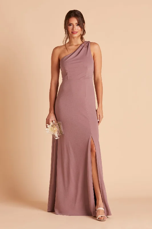 Kira Crepe Dress - Dark Mauve