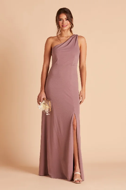 Kira Crepe Dress - Dark Mauve