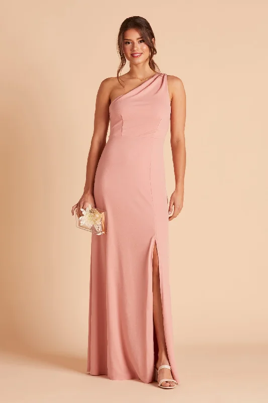 Kira Crepe Dress - Dusty Rose