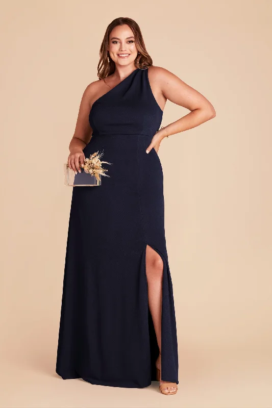 Kira Crepe Dress - Navy