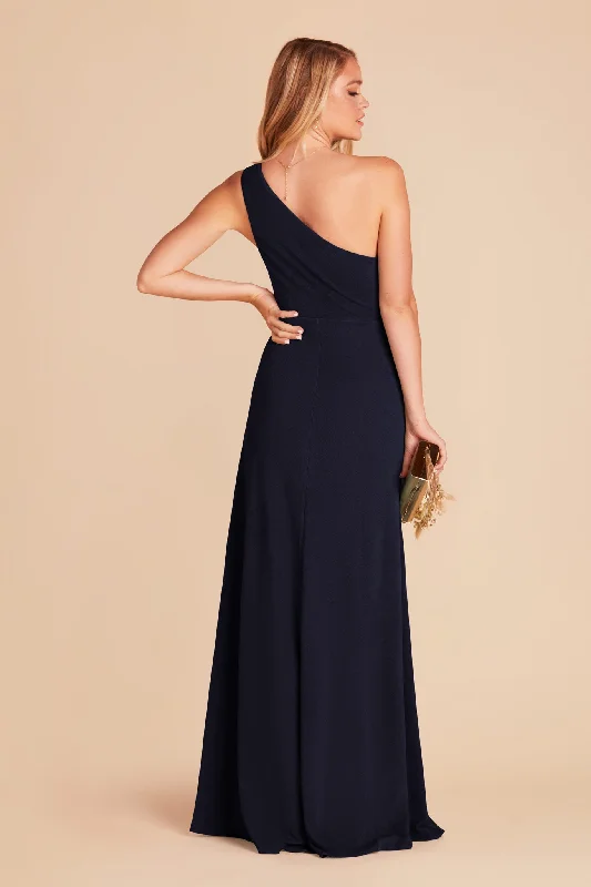 Kira Crepe Dress - Navy