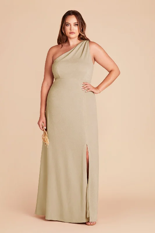 Kira Crepe Dress - Neutral Champagne