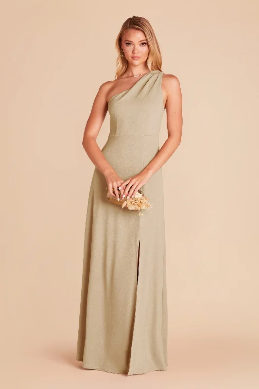 Kira Crepe Dress - Neutral Champagne