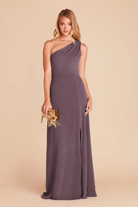 Kira Crepe Dress - Plum