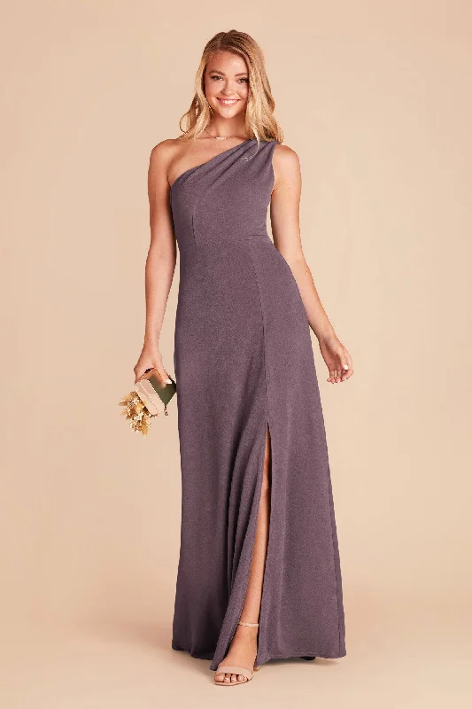 Kira Crepe Dress - Plum