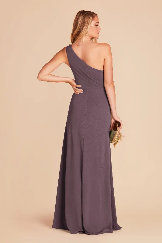 Kira Crepe Dress - Plum