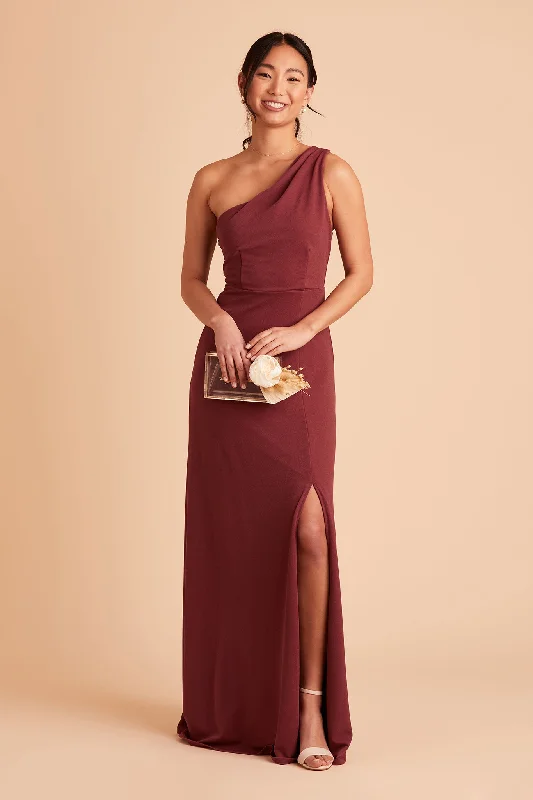 Kira Crepe Dress - Rosewood