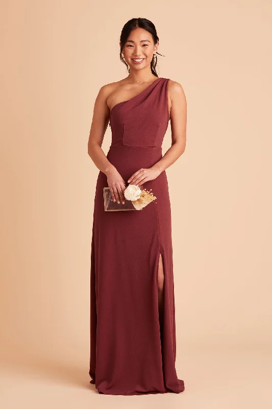 Kira Crepe Dress - Rosewood