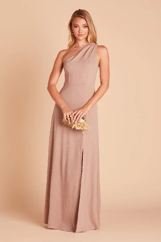 Kira Crepe Dress - Taupe