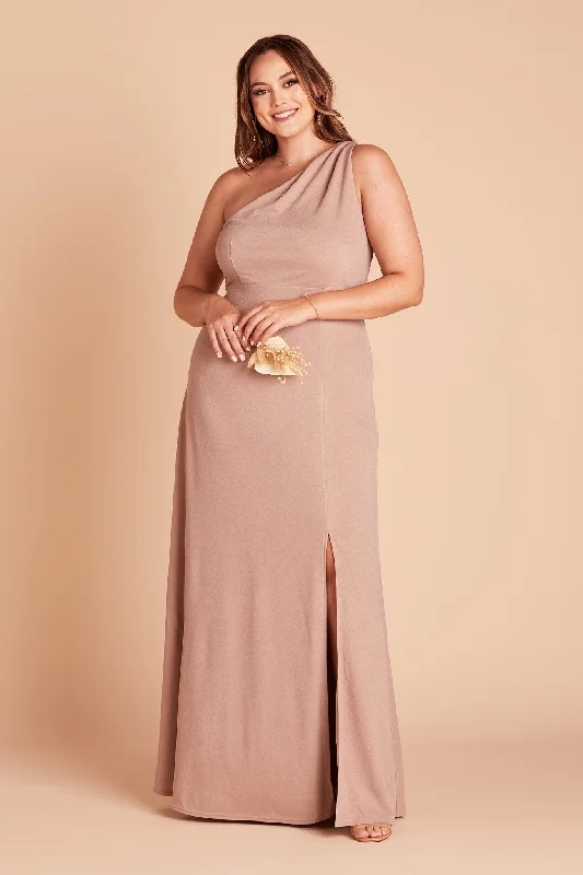 Kira Crepe Dress - Taupe