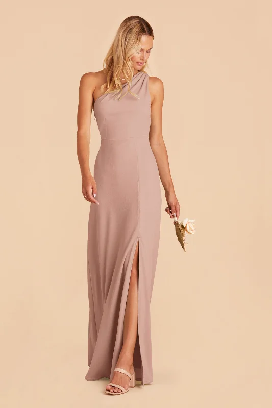 Kira Crepe Dress - Taupe