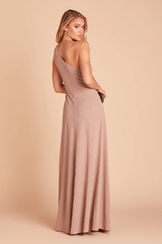 Kira Crepe Dress - Taupe