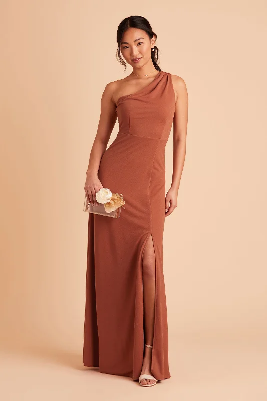 Kira Crepe Dress - Terracotta