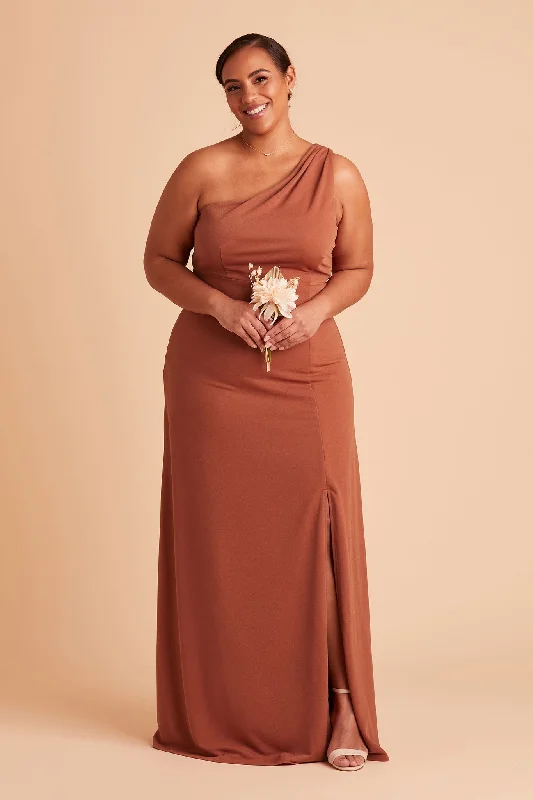 Kira Crepe Dress - Terracotta