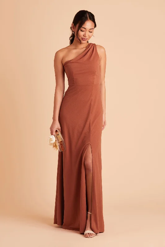 Kira Crepe Dress - Terracotta