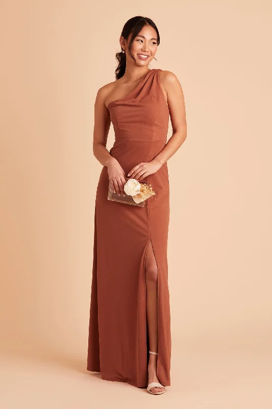 Kira Crepe Dress - Terracotta