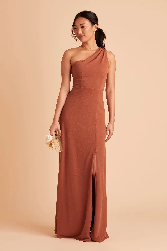 Kira Crepe Dress - Terracotta