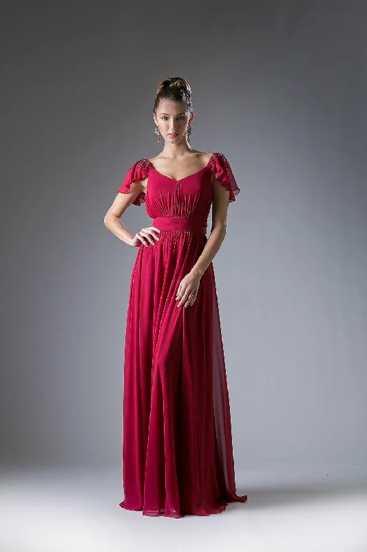 Cinderella Divine CD1002 Long Formal Dress Empire Waist Chiffon