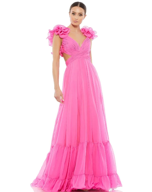 Mac Duggal 67911 Long Prom Ruffled Dress