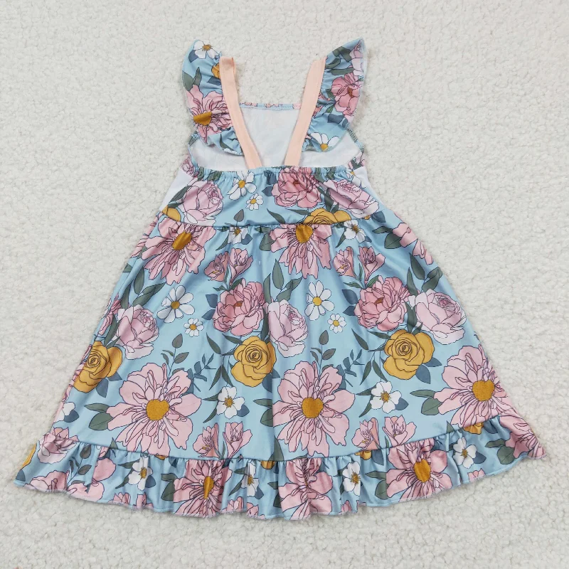 Mama's girls blue floral dress GSD0315